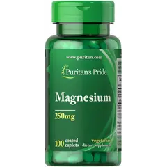 Puritan's Pride Magnesium 250 mg 100 tabs, image 