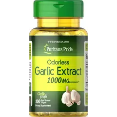 Puritan's Pride Garlic Extract 1000 mg 100 softgels, Puritan's Pride Garlic Extract 1000 mg 100 softgels  в интернет магазине Mega Mass