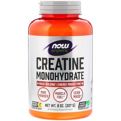 NOW Creatine Monohydrate 227 g, NOW Creatine Monohydrate 227 g  в интернет магазине Mega Mass