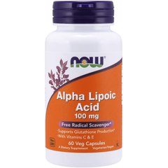 NOW Alpha Lipoic Acid 100 mg 60 caps, NOW Alpha Lipoic Acid 100 mg 60 caps  в интернет магазине Mega Mass
