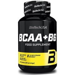 BioTech BCAA+B6 100 tab, image 