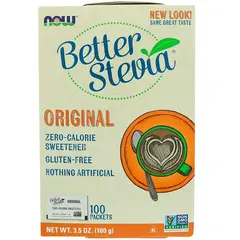 NOW Better Stevia 100 packets, NOW Better Stevia 100 packets  в интернет магазине Mega Mass