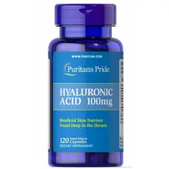 Puritan's Pride Hyaluronic Acid 100 mg 120 caps, Puritan's Pride Hyaluronic Acid 100 mg 120 caps  в интернет магазине Mega Mass