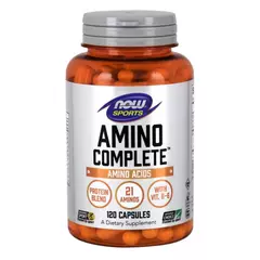 NOW Amino Complete 120 caps, Фасування: 120 caps, image 
