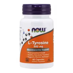 NOW L-Tyrosine 500 mg 60 caps, Фасовка: 60 caps, NOW L-Tyrosine 500 mg 60 caps, Фасовка: 60 caps  в интернет магазине Mega Mass