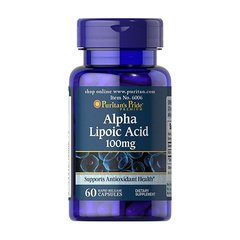 Puritan's Pride Alpha Lipoic Acid 100 mg 60 caps, Puritan's Pride Alpha Lipoic Acid 100 mg 60 caps  в интернет магазине Mega Mass