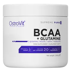 OstroVit BCAA + Glutamine 200 g, Вкусы: Orange / Апельсин, OstroVit BCAA + Glutamine 200 g, Вкусы: Orange / Апельсин  в интернет магазине Mega Mass