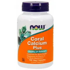 NOW Coral Calcium Plus Magnesium & Vitamin D 100 caps, image 