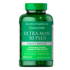 Puritan's Pride Ultra Man 50 Plus Daily Multi 120 caps, image 