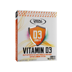Real Pharm Vitamin D3 2000 IU 60 caps, Real Pharm Vitamin D3 2000 IU 60 caps  в интернет магазине Mega Mass