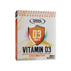 Real Pharm Vitamin D3 2000 IU 60 caps, image 