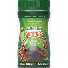 Puritan's Pride Children's Multivitamins & Mineral Gummies 60 gummies, image 
