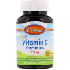 Carlson Labs Kid's Vitamin C Gummies 125 mg 60 gummies, image 