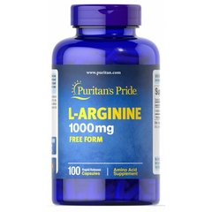 Puritan's Pride L-Arginine 1000 mg 100 caps, Puritan's Pride L-Arginine 1000 mg 100 caps  в интернет магазине Mega Mass