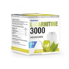 Quamtrax L-Carnitine 3000 - 20 флаконів, Смак: Green Tea / Зелений Чай, image 