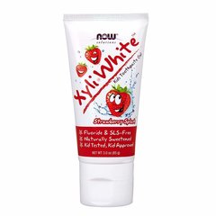 Now Xyli White Kids Toothpaste Gel (Strawberry Splash) 85 g, image 