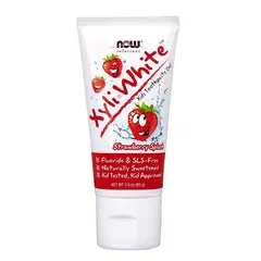Now Xyli White Kids Toothpaste Gel (Strawberry Splash) 85 g, Now Xyli White Kids Toothpaste Gel (Strawberry Splash) 85 g  в интернет магазине Mega Mass