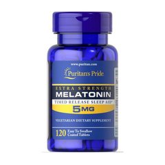 Puritan's Pride Melatonin 5 mg 120 tabs, Puritan's Pride Melatonin 5 mg 120 tabs  в интернет магазине Mega Mass