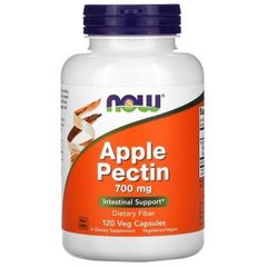 NOW Apple Pectin 700 mg 120 caps, image 