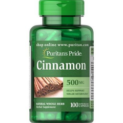 Puritan's Pride Cinnamon 500 mg 100 caps, image 