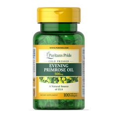 Puritan's Pride Evening Primrose oil 500 mg 100 softgels, Puritan's Pride Evening Primrose oil 500 mg 100 softgels  в интернет магазине Mega Mass