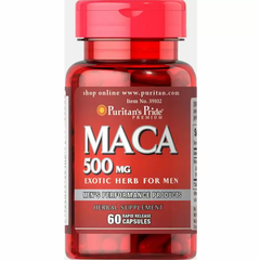 Puritan's Pride Maca 500 mg 60 caps, Puritan's Pride Maca 500 mg 60 caps  в интернет магазине Mega Mass