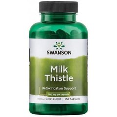 Swanson Milk Thistle 500 mg 100 caps, image 