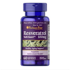 Puritan's Pride Resveratrol 100 mg 60 soft, image 
