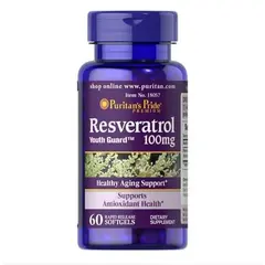 Puritan's Pride Resveratrol 100 mg 60 soft, image 
