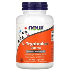 NOW L-Tryptophan 500 mg 120 caps, Фасовка: 120 caps, image 