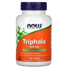 NOW Triphala 500 mg 120 tabs, NOW Triphala 500 mg 120 tabs  в интернет магазине Mega Mass