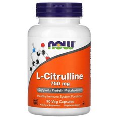 NOW L-Citrulline 750 mg 90 caps, Фасовка: 90 caps, image 
