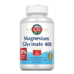 KAL Magnesium Glycinate 400 mg 90 tabs, KAL Magnesium Glycinate 400 mg 90 tabs  в интернет магазине Mega Mass