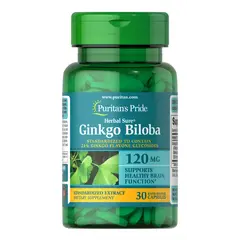 Puritan's Pride Ginkgo Biloba 120 mg 30 caps, Фасовка: 30 caps, Puritan's Pride Ginkgo Biloba 120 mg 30 caps, Фасовка: 30 caps  в интернет магазине Mega Mass