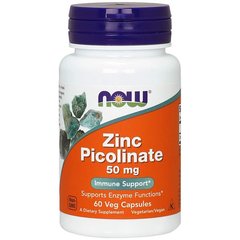 NOW Zinc Picolinate 50 mg 60 caps, image 
