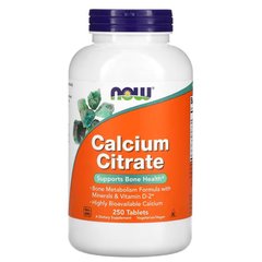NOW Calcium Citrate 100 tabs, NOW Calcium Citrate 100 tabs  в интернет магазине Mega Mass