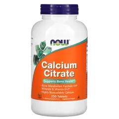 NOW Calcium Citrate 100 tabs, image 