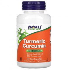 NOW Turmeric Curcumin 60 Veg Capsules, image 