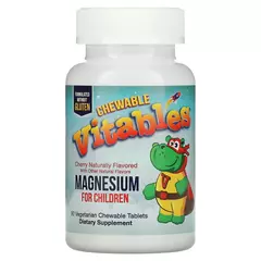 Vitables Magnesium For Children 90 Chewable Cherry, image 