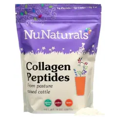 NuNaturals Collagen Peptides 397g, NuNaturals Collagen Peptides 397g  в интернет магазине Mega Mass