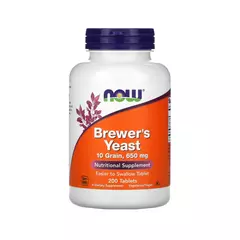 NOW Brewer's Yeast 650mg 200 Tablets, NOW Brewer's Yeast 650mg 200 Tablets  в интернет магазине Mega Mass