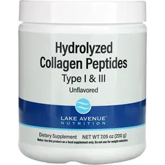 Lake Avenue Hydrolyzed Collagen Peptides 200g Type 1 and 3 Unflavored, image 