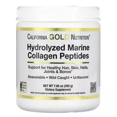 California Gold Nutrition Hydrolyzed Marine Collagen Peptides 200 g, California Gold Nutrition Hydrolyzed Marine Collagen Peptides 200 g  в интернет магазине Mega Mass