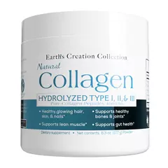 Earth's Creation Natural Collagen Hydrolyzed 4000mg 177g, Earth's Creation Natural Collagen Hydrolyzed 4000mg 177g  в интернет магазине Mega Mass