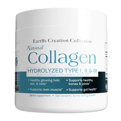 Earth's Creation Natural Collagen Hydrolyzed 4000mg 177g, image 