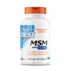 Doctor's Best MSM with OptiMSM 1500 mg 120 tabs, image 