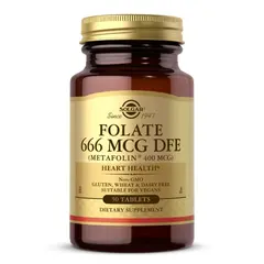 Solgar Folate 666 mcg DFE (400 mcg folate acid) 50 tabs, Фасування: 50 tabs, Коцентрація: 400 mcg, image 