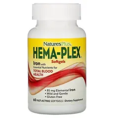 Nature's Plus Hema-Plex 60 caps, image 