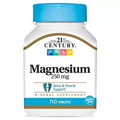 21st Century Magnesium 250 gm 110 tabs, 21st Century Magnesium 250 gm 110 tabs  в интернет магазине Mega Mass