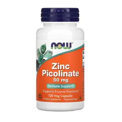 NOW ZINC PICOLINATE 50 mg 120 caps, image 